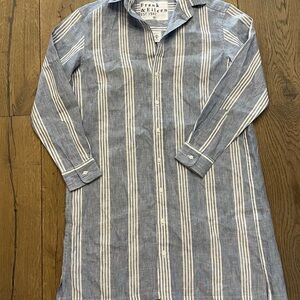 Frank & Eileen Hunter step hem shirt dress XS